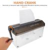 INOOMP Manual A4 Paper Shredder with Hand Crank, Strip-Cut view 3