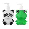 Cartoon Plastic Shampoo Bottles, Refillable, Wide Opening view 1