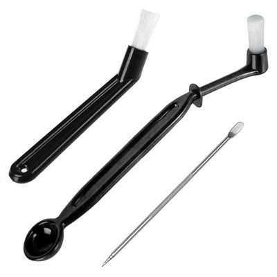 Remingtape Coffee Machine Cleaning Brush Set for Espresso Machines, Pack of 3, Black