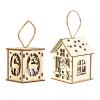 Festival Wooden House Decoration view 3