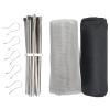 Portable Wire Mesh Fire Pit, Foldable Stainless Steel Grill view 1