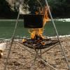Portable Wire Mesh Fire Pit, Foldable Stainless Steel Grill view 4