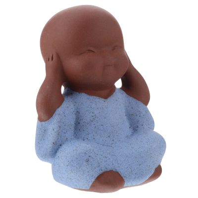 Healifty Ceramic Buddha Monk Statue