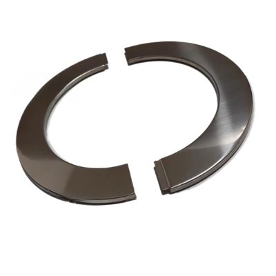 Stainless Steel Pipe Wall Cover, 140 x 51 mm