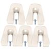5-Piece Steel Belt Clip Hooks for Drill Drivers, Silver view 1