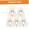 5-Piece Steel Belt Clip Hooks for Drill Drivers, Silver view 2