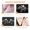 MAGICLULU Wedding Shoe Clips with Handmade Pearls and Rhinestones view 3