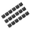 Ausla 200 Pcs Square Studs, Metal Decorative Accessories for Shoes, Bags, Hats, Stylish Design, Easy to Install (Matte Black) view 3