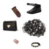Ausla 200 Pcs Square Studs, Metal Decorative Accessories for Shoes, Bags, Hats, Stylish Design, Easy to Install (Matte Black) view 4