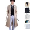 CHUNLEI Dazai Cosplay Costume with Wig, Bungo Stray Dogs Men's Uniform Set, Halloween, Khaki, L view 1
