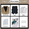 CHUNLEI Dazai Cosplay Costume with Wig, Bungo Stray Dogs Men's Uniform Set, Halloween, Khaki, L view 4