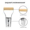 Toyvian Stainless Steel Transplanting Tool with Wooden Handle for Balcony and Garden, Random Style view 3