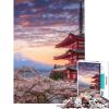 1000-Piece Japan Chureito Pagoda Puzzle for Adults, Teens and Families, 50 x 75 cm view 1