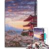 1000-Piece Japan Chureito Pagoda Puzzle for Adults, Teens and Families, 50 x 75 cm view 2