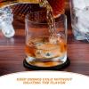 CHICAMPERA Reusable 304 Stainless Steel Whisky Chilling Balls, 2-Piece Set view 3