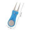FOYTOKI Portable Golf Divot Repair Tool, Blue, Plastic and Stainless Steel view 2