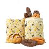 2-Pack Extra-Large Reusable Beeswax Bread Bags with Buckle view 1