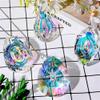 4 Crystal Hanging Ornaments, Rainbow Chandelier Prisms for Home and Garden view 4