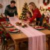Long Table Runner | Transparent Kitchen Textiles, White Beaded Table Runner for Easter, Christmas, Thanksgiving, Engagements, Events view 2