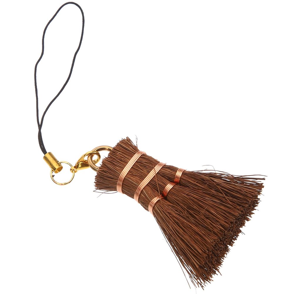 Luxshiny Mini Palm Fiber Hand Broom