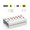 IGOQTHSQE SY3120/SY5120/SY7120 Solenoid Valve Air Outlet Manifold SS5Y5-2F/3F/4F/5F/6F/7F Pneumatic Base Valve Station with Seals (9F, SY3120) view 3