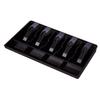 EXAOMBLE 5-Compartment Cash Drawer Insert, Black ABS view 1