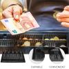 EXAOMBLE 5-Compartment Cash Drawer Insert, Black ABS view 2