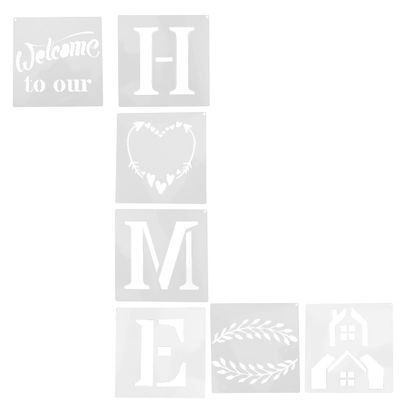 HAPINARY 7 Reusable Pet Letter Stencils for Home Decor