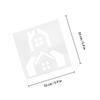 HAPINARY 7 Reusable Pet Letter Stencils for Home Decor view 2