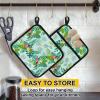 Parrot Palm Leaf Pattern Pot Holders, 2-Piece Set view 2