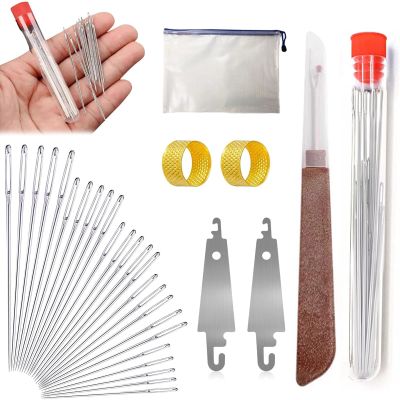Rurbeder Big Eye Steel Needle Set, 31-Piece