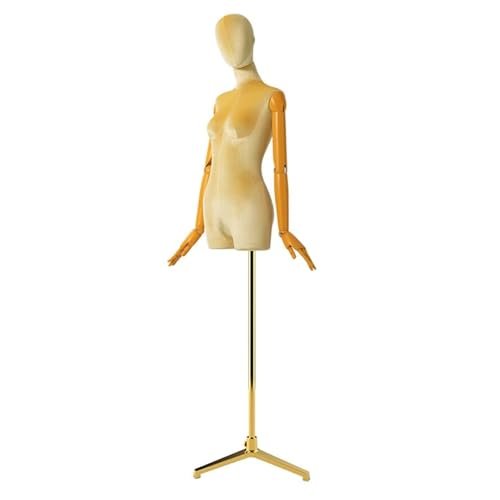 Mannequin with Rotating Joints and Removable Design for Clothing Draping, Studio Use