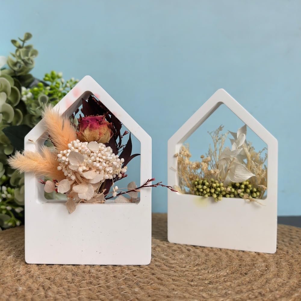 2-Piece Silicone House Vase Molds