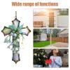 Christian Cross Ornament - 2D Acrylic Crucifix with Lily view 4