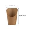 Snack Packaging Boxes for Cake and Fried Foods, 50 Count, 14 oz view 2
