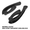 Office Chair Armrest Replacements for Swivel Chair, 1 Pair, Black Plastic view 2
