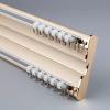 Elegant 2 m Gold Ceiling Curtain Track System, Complete Set with Accessories, Easy Installation, Ideal for Room Dividers, Double-Track Design view 1