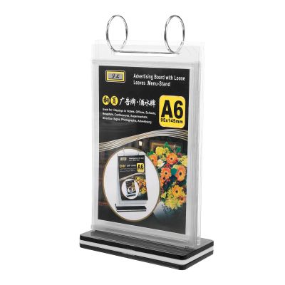 MAGICLULU PVC Menu Display Holder with Stable Base