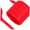 Plastic Hydraulic Quick Coupling Dust Caps, Red, 2-Pack view 3
