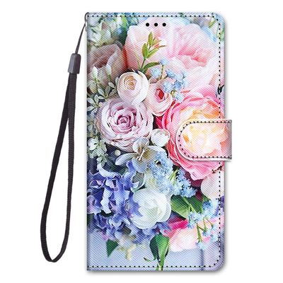 YKTO Printed Wallet Flip Case for Samsung Galaxy A57, Rose