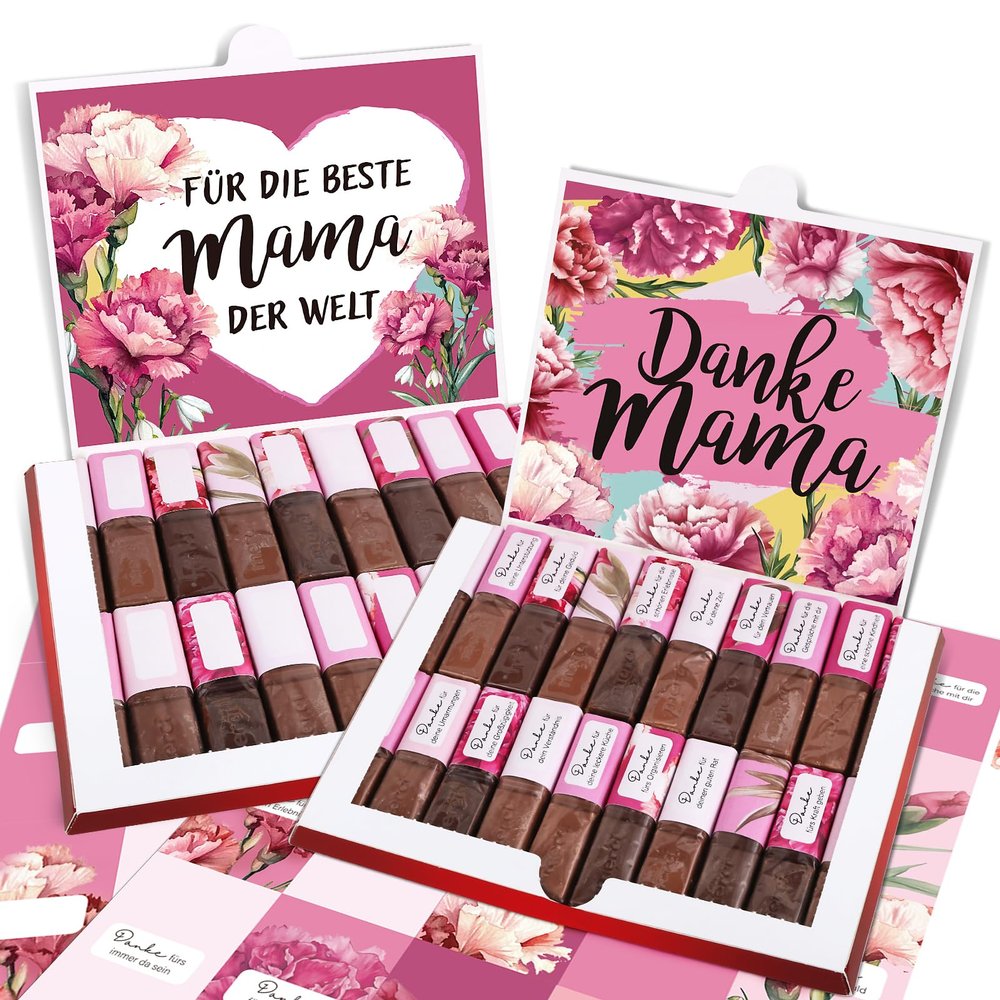 UNISUNSG 44-Piece Chocolate Stickers for Mom