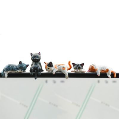 Gxdamxz 5-Piece Mini Cat Figurines