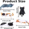 Gxdamxz 5-Piece Mini Cat Figurines view 2