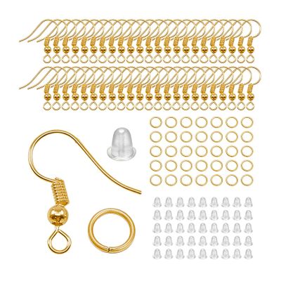300-Piece DIY Earring Making Set (Gold)