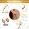 300-Piece DIY Earring Making Set (Gold) view 4