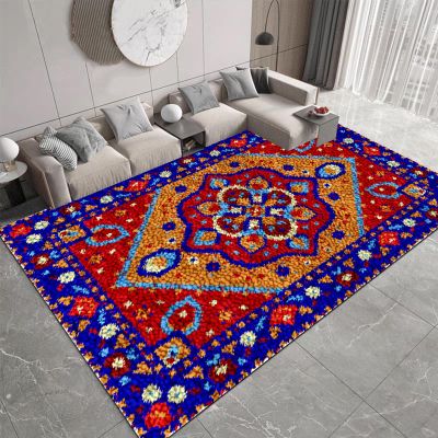 DIY Latch Hook Rug Kit, 55 x 75 cm, Pre-Printed Canvas