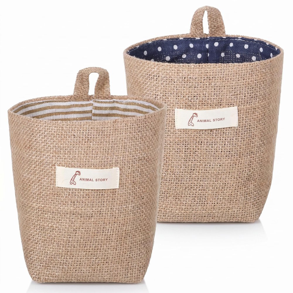 2-Pack Hanging Storage Baskets