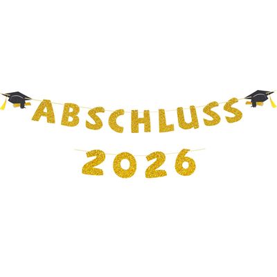 Graduation 2026 Gold Garland