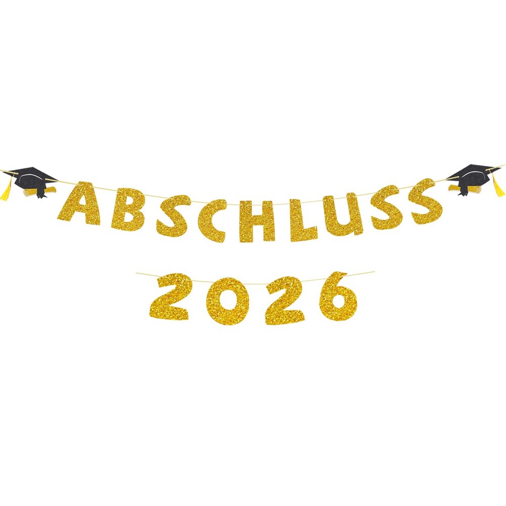 Graduation 2026 Gold Garland