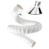 Solder Fume Extraction Arm, Articulated Smoke Extraction Hose, Adjustable, White, 200 mm/7.9 in × 2.5 m/8.2 ft view 1